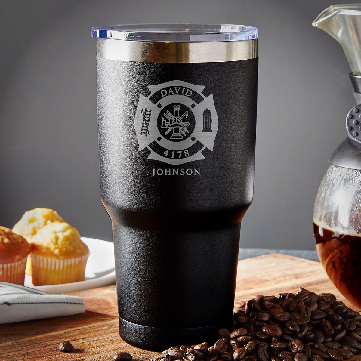 Personalized Travel Cup for Firefighters 30oz