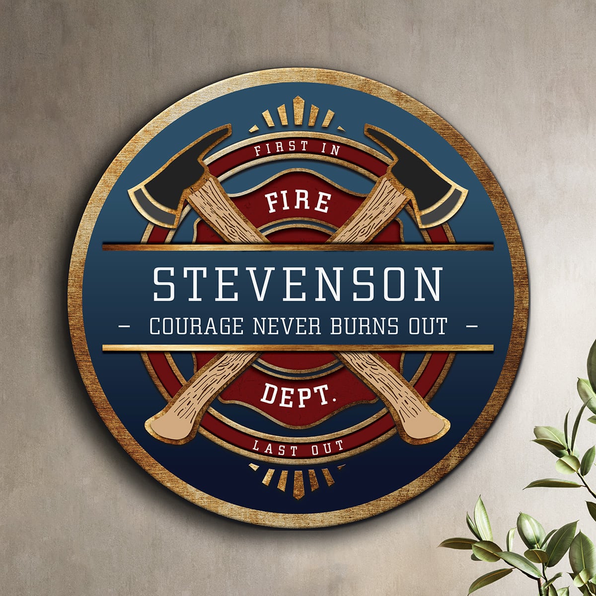 FireFighter Brotherhood Personalized Sign - Firefighter Gift