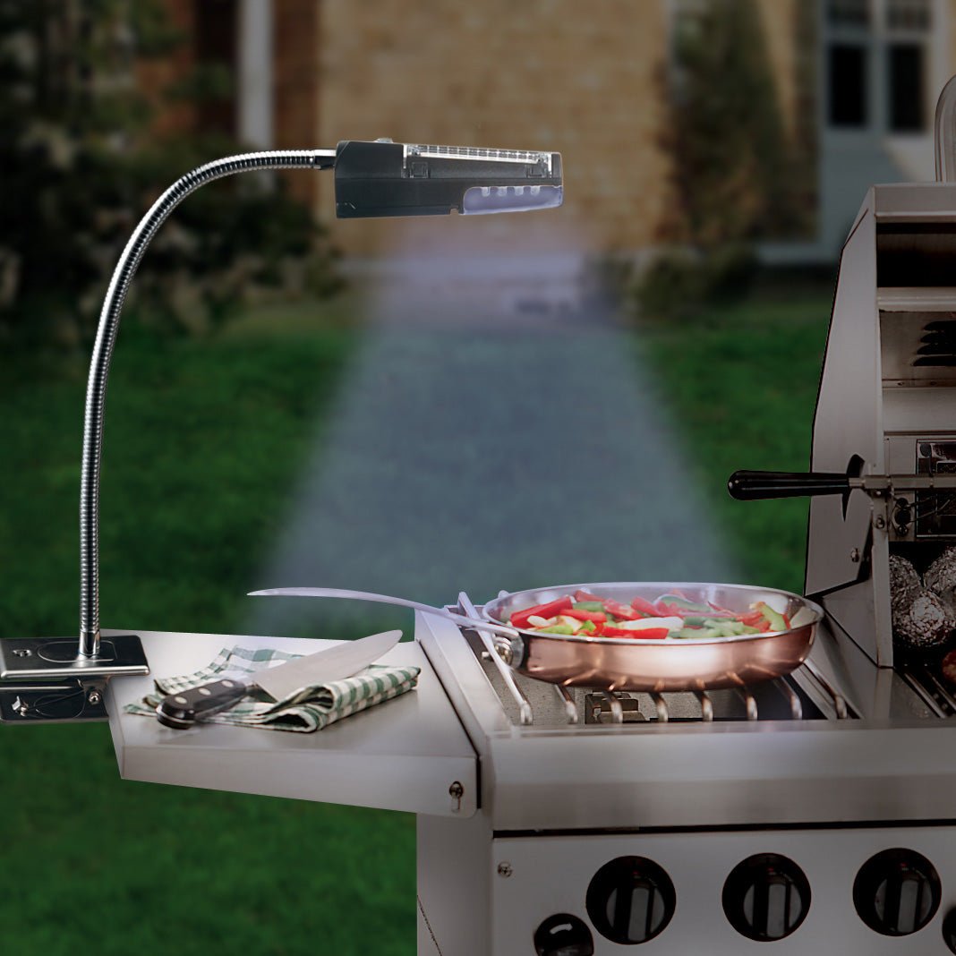 Flexible Solar Powered Stainless Steel Grill Light