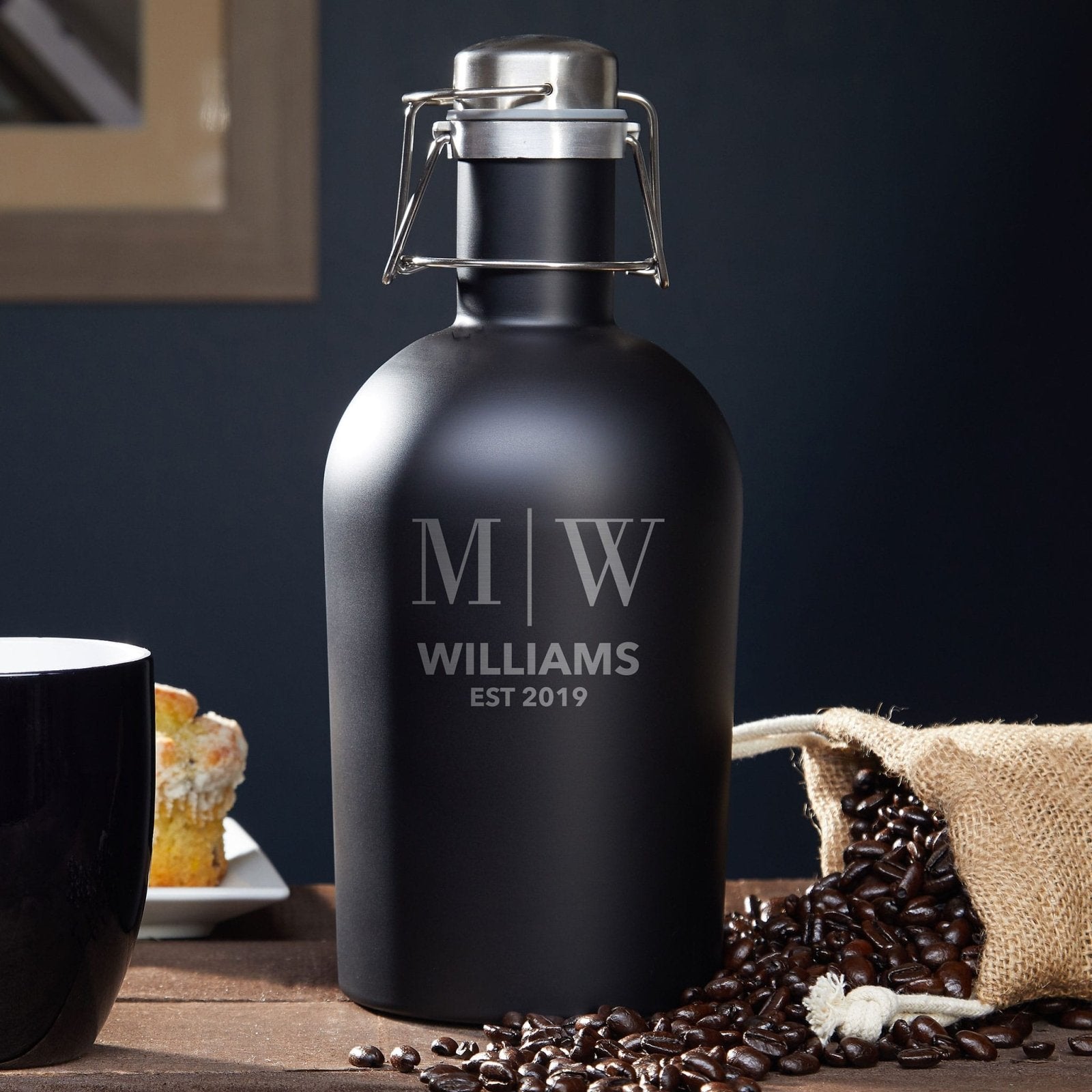 Fresh Brewed Custom Coffee Growler & Mug Set