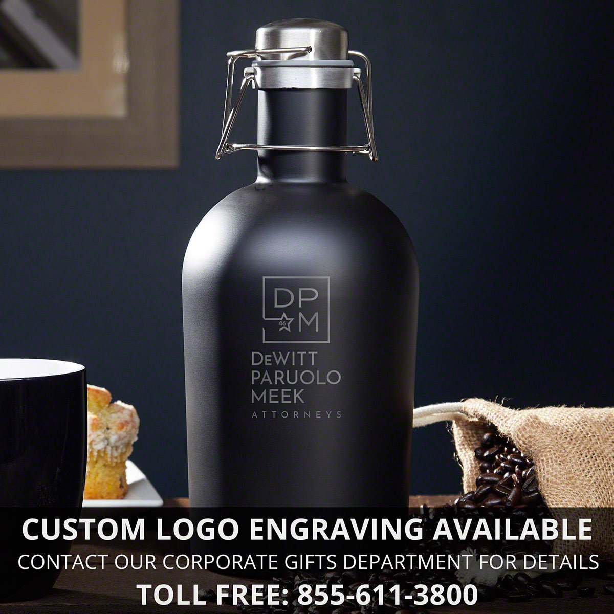 Fresh Brewed Custom Coffee Growler & Mug Set