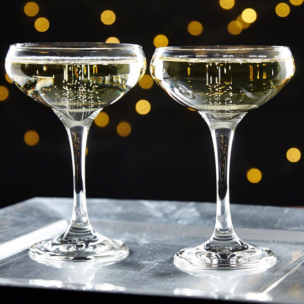 Gatsby Champagne Coupe Glasses, Set of 2