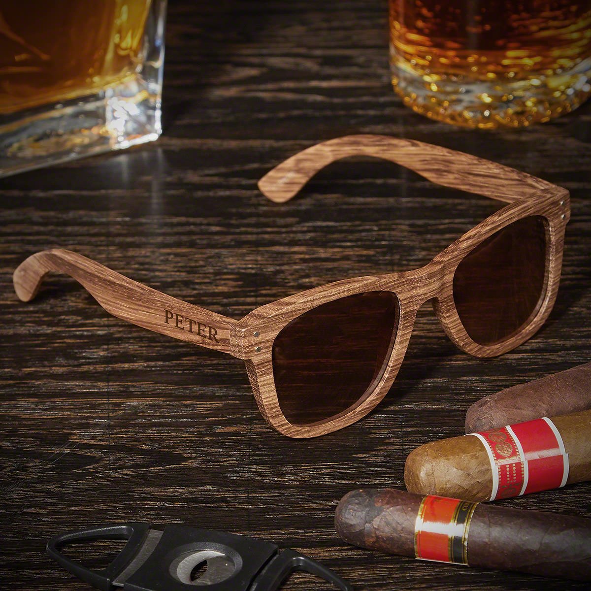 Genuine Bamboo Custom Sunglasses