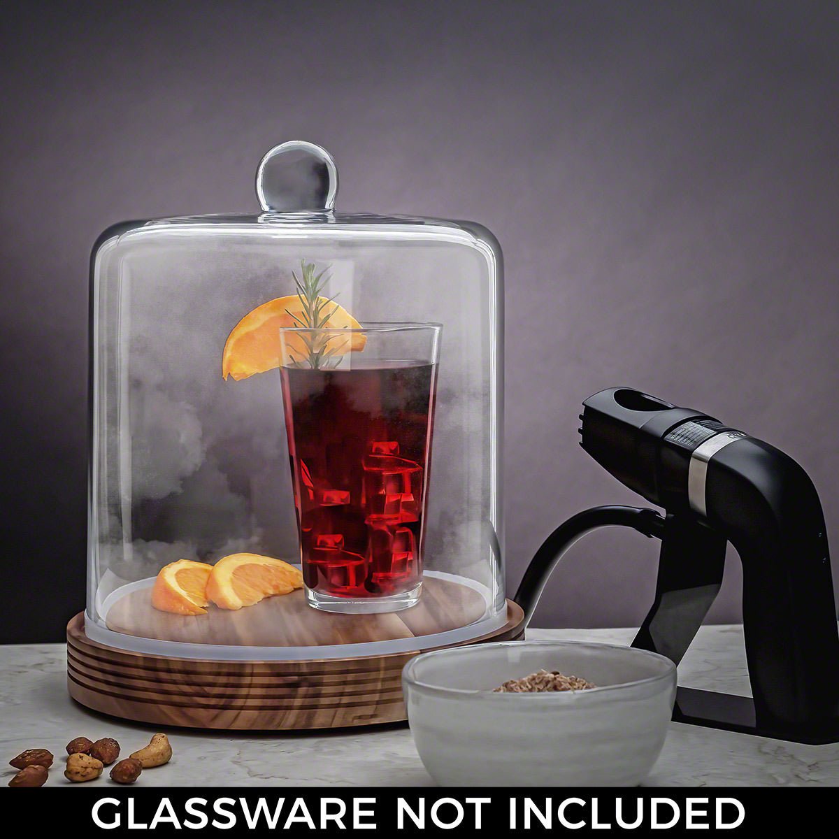 Glass Cloche Cheese & Cocktail Smoker Set