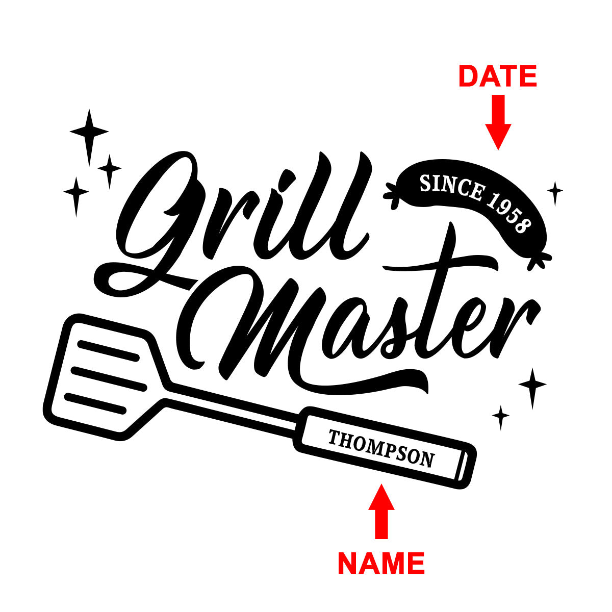 Personalized Grilling Tools Grill Master