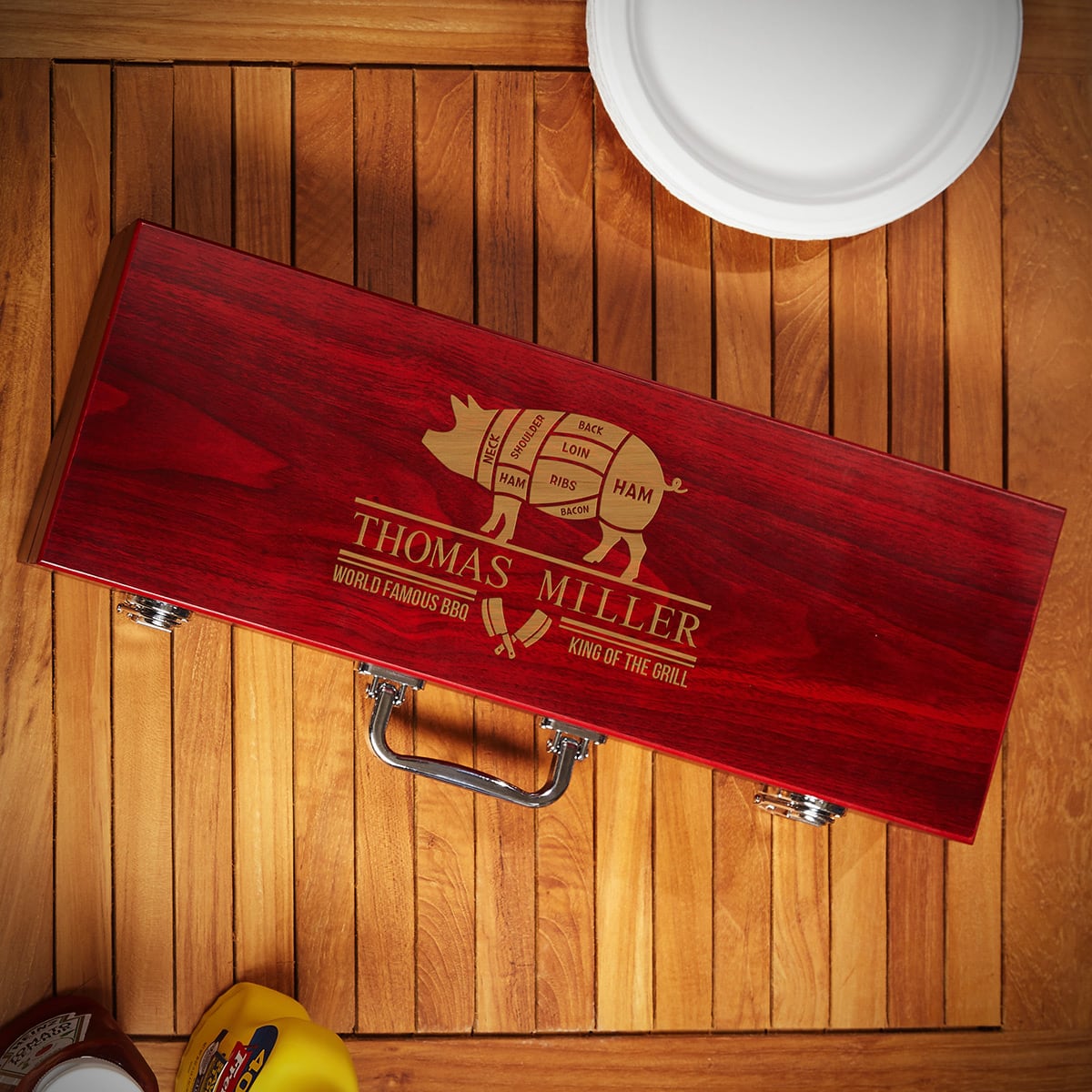 Grilling Tools Engraved Unique Groomsmen Gift Box Set