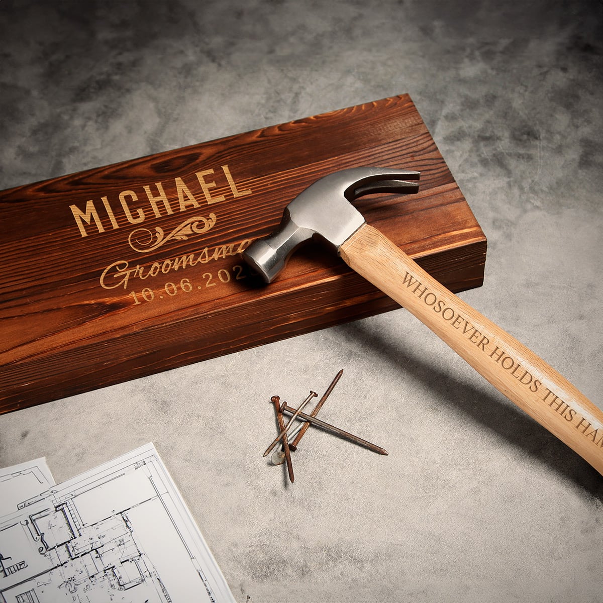 Handcrafted Bonds Personalized Hammer