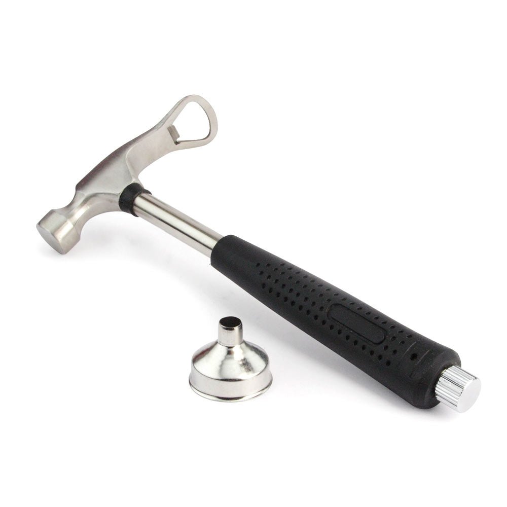 Handymans Hammered Flask and Bottle Opener