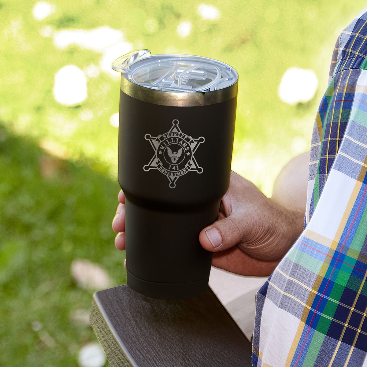 Insulated 30oz Custom Tumbler Cup - Black