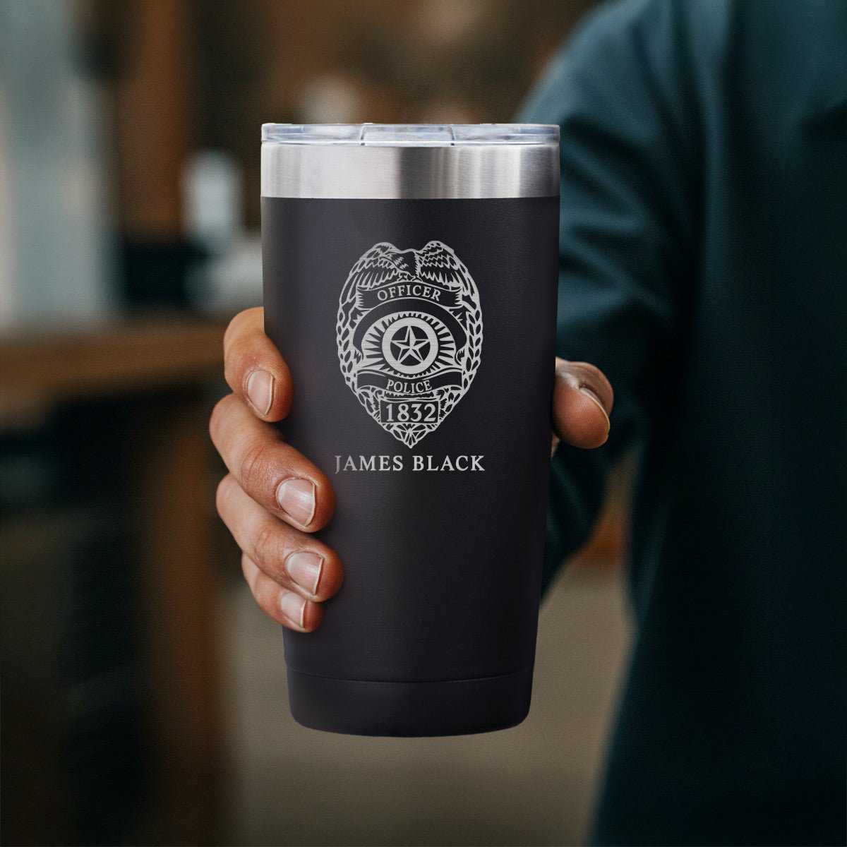 Insulated 30oz Custom Tumbler Cup - Black