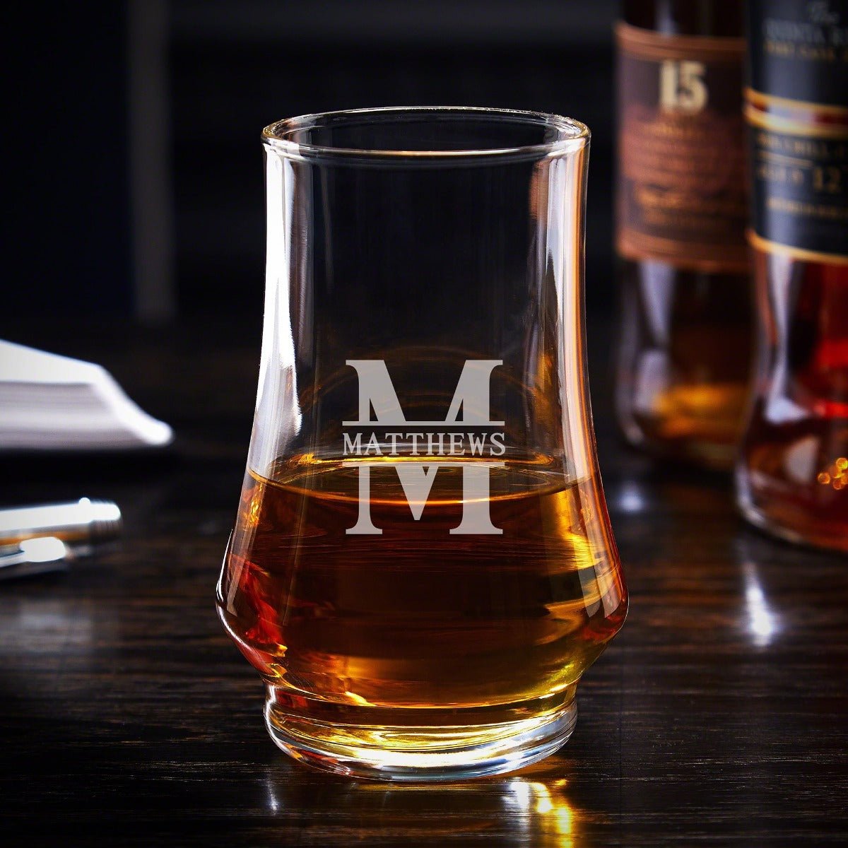 Kenzie Personalized Whiskey Tasting Glasses Set of 4