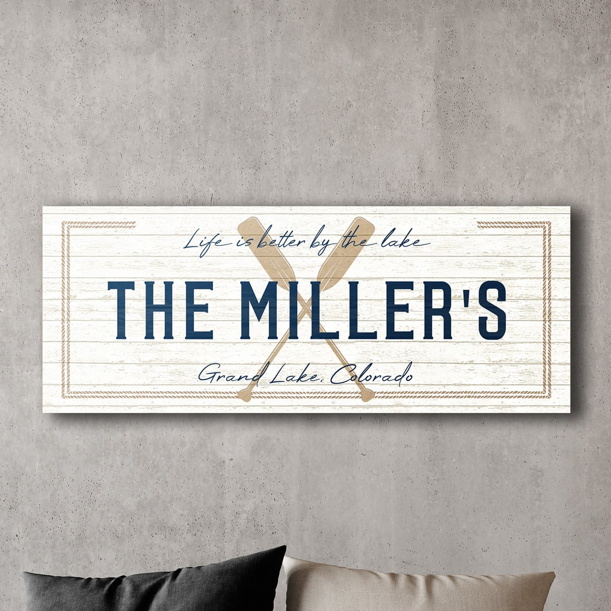 Lake Life Custom Wooden Sign