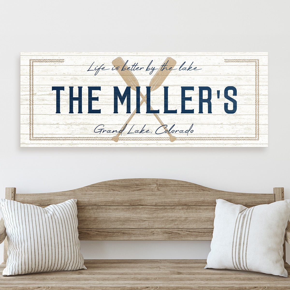 Lake Life Custom Wooden Sign