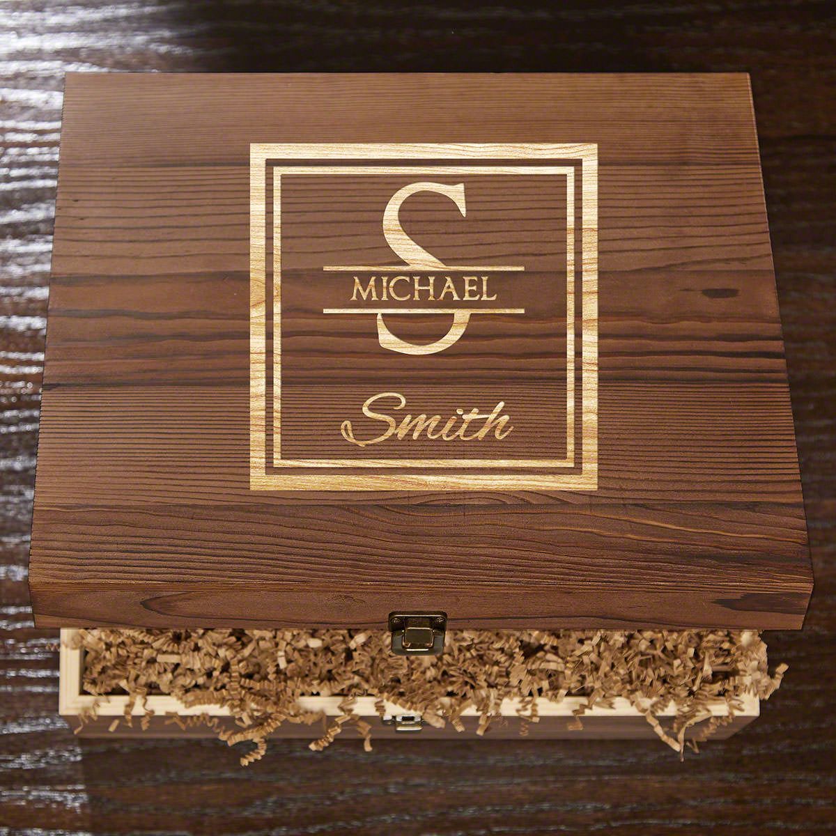 Large Personalized Wood Box