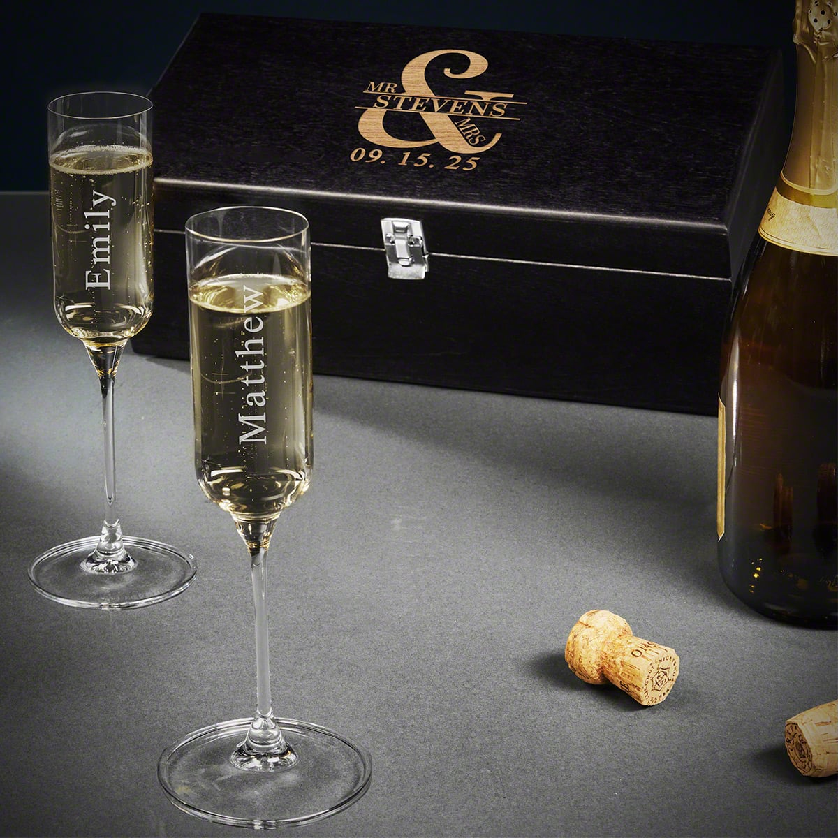 Luigi Bormioli Custom Champagne Gift Basket