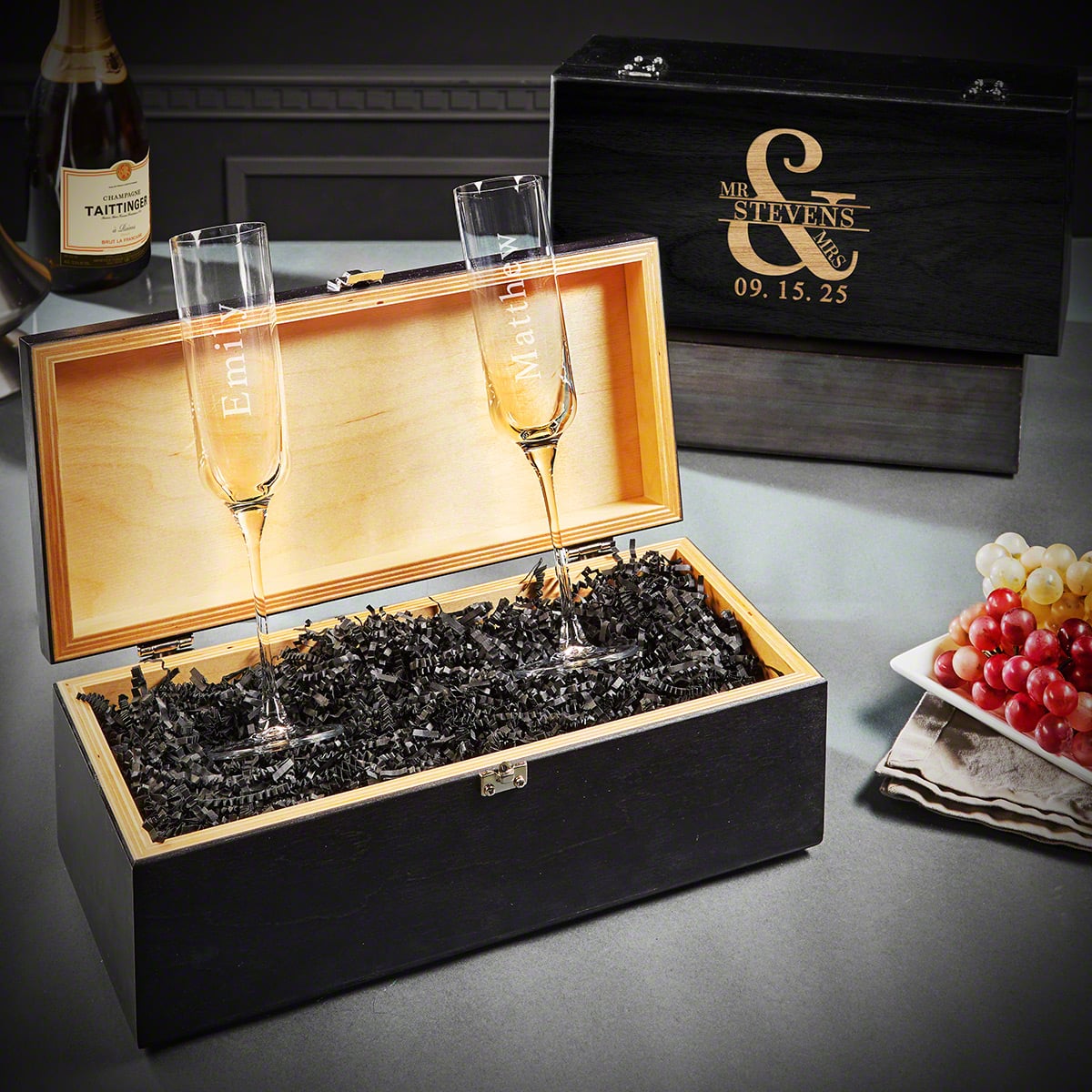 Luigi Bormioli Custom Champagne Gift Basket