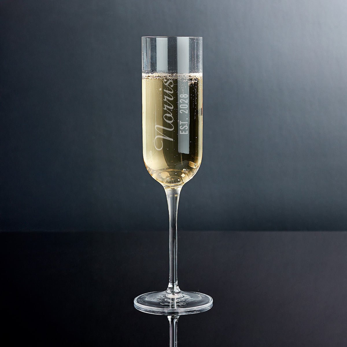 Luigi Bormioli Engraved Tall Champagne Flute - Lassarre Design