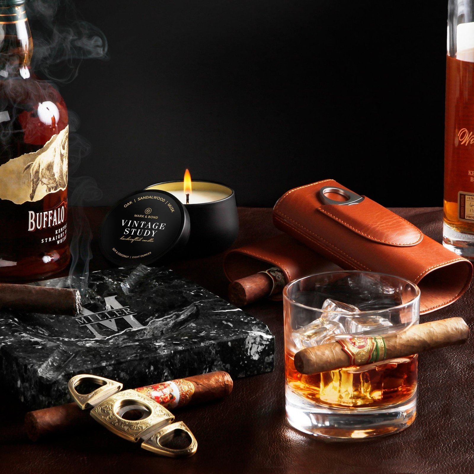 Luxury Cigar Gift Set with Reddington Guillotine Cigar Cutter