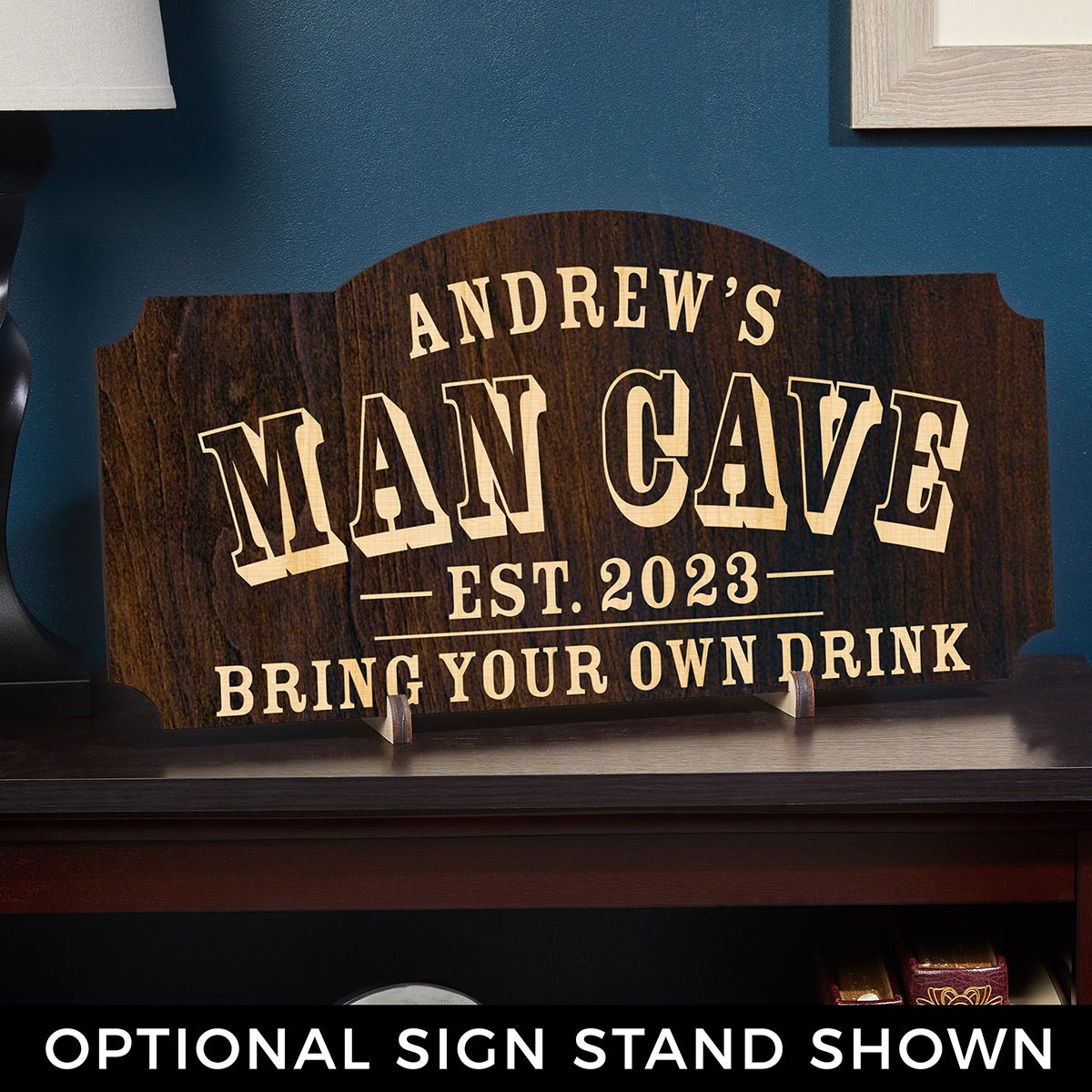 Man Cave Custom Wooden Sign (Signature Series)