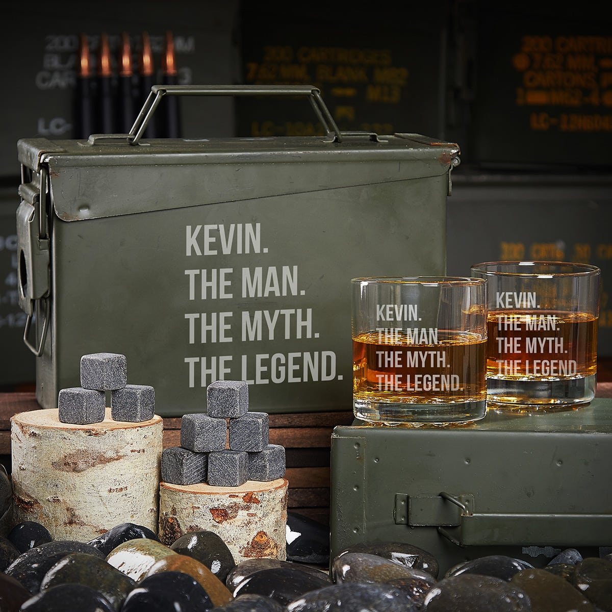 Personalized Ammo Can Gift Set for Men