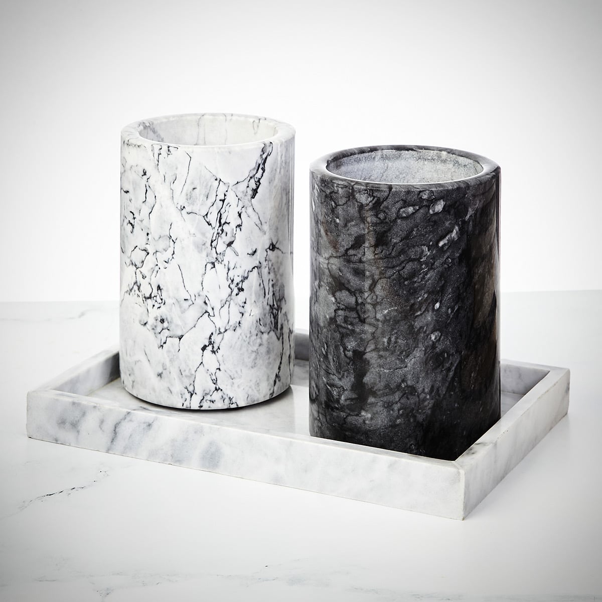 Personalized Wine Chiller White Marble 