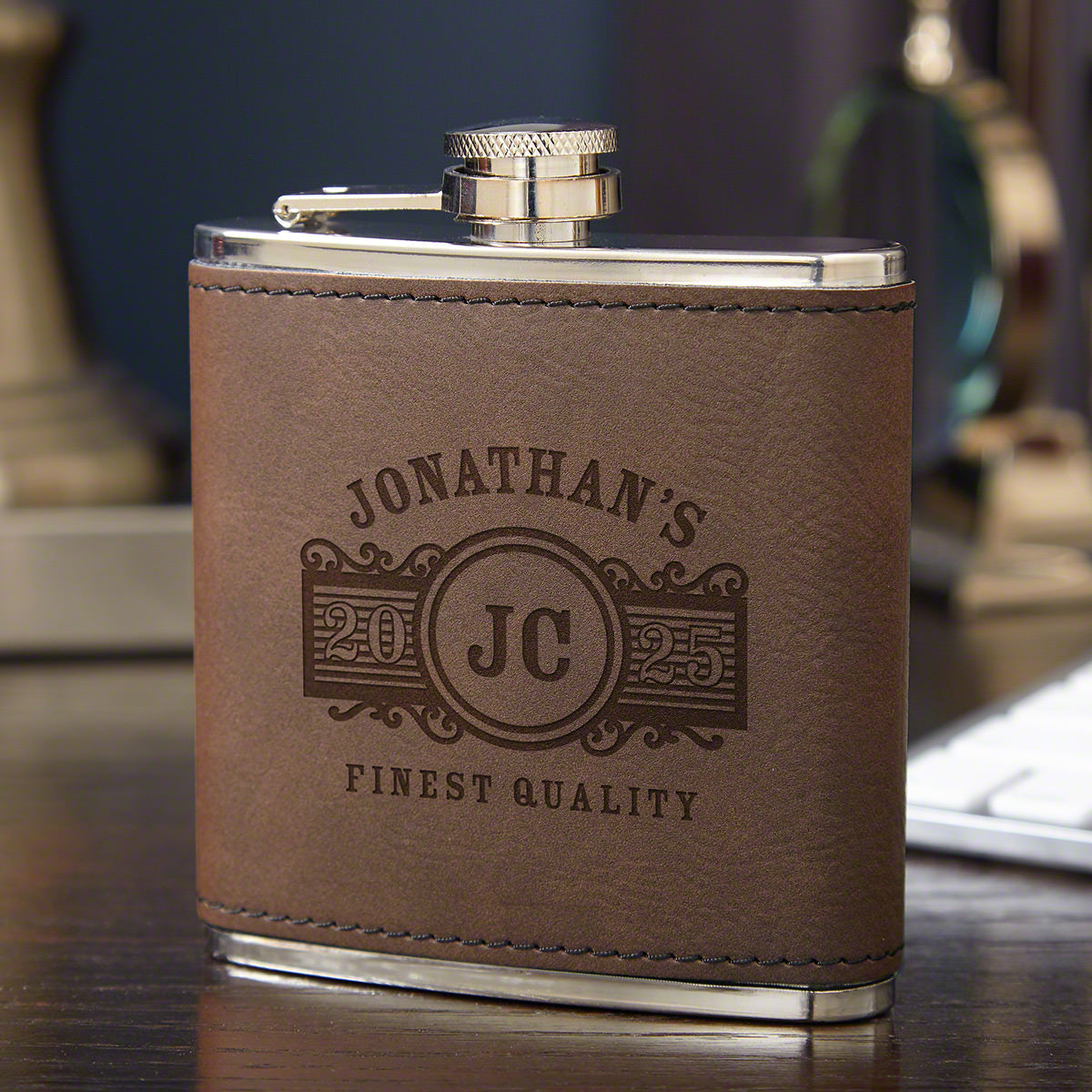 Fitzgerald Custom Leather Flask 