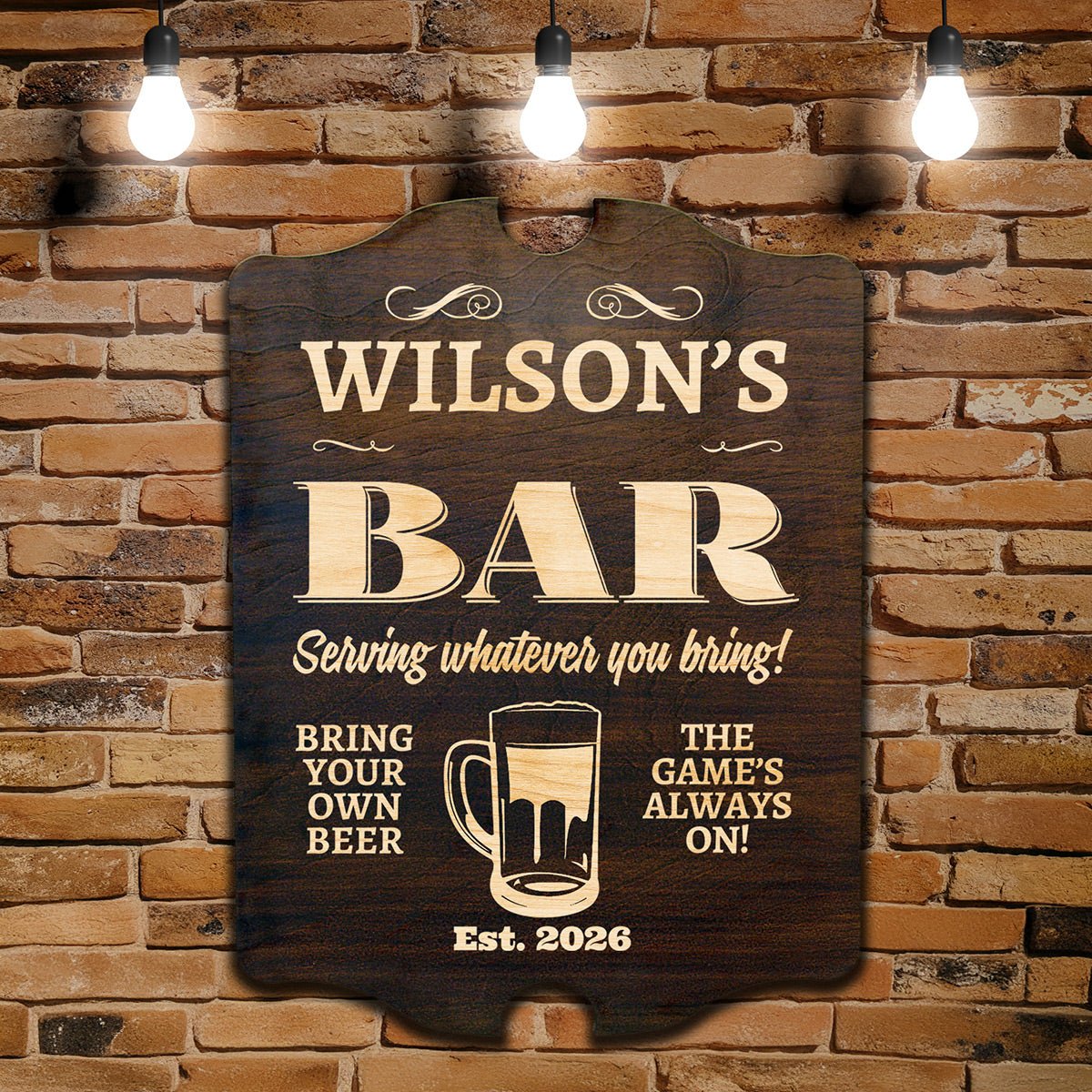 Neighborhood Bar Personalized Sign (Signature Series)