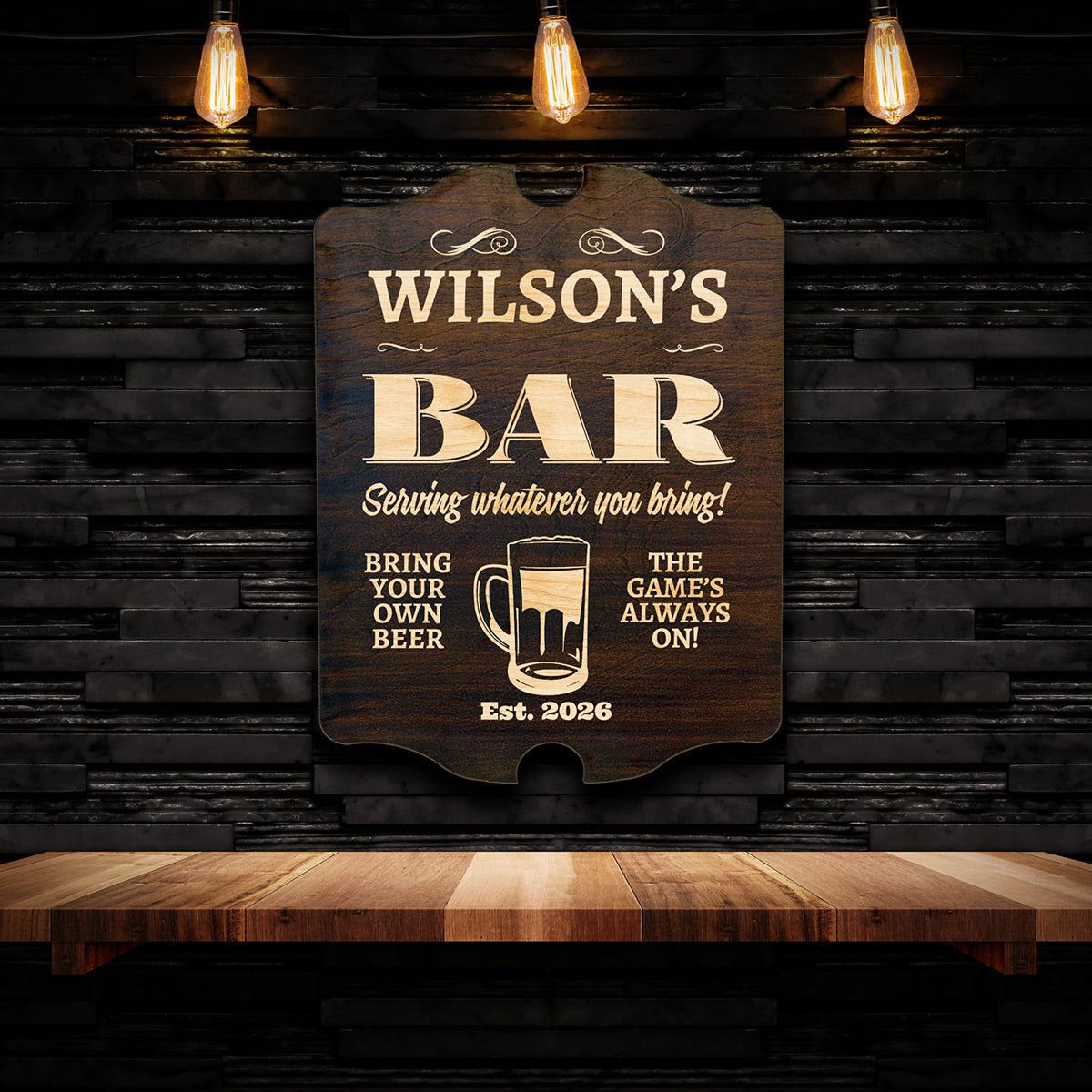 Neighborhood Bar Personalized Sign (Signature Series)