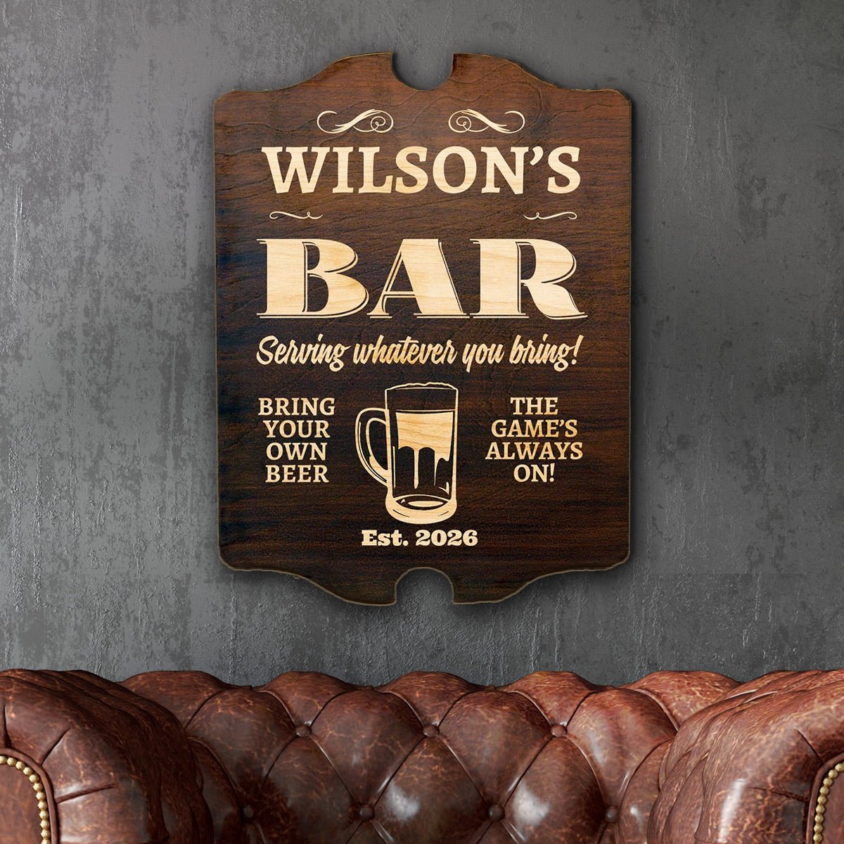 Neighborhood Bar Personalized Sign (Signature Series)