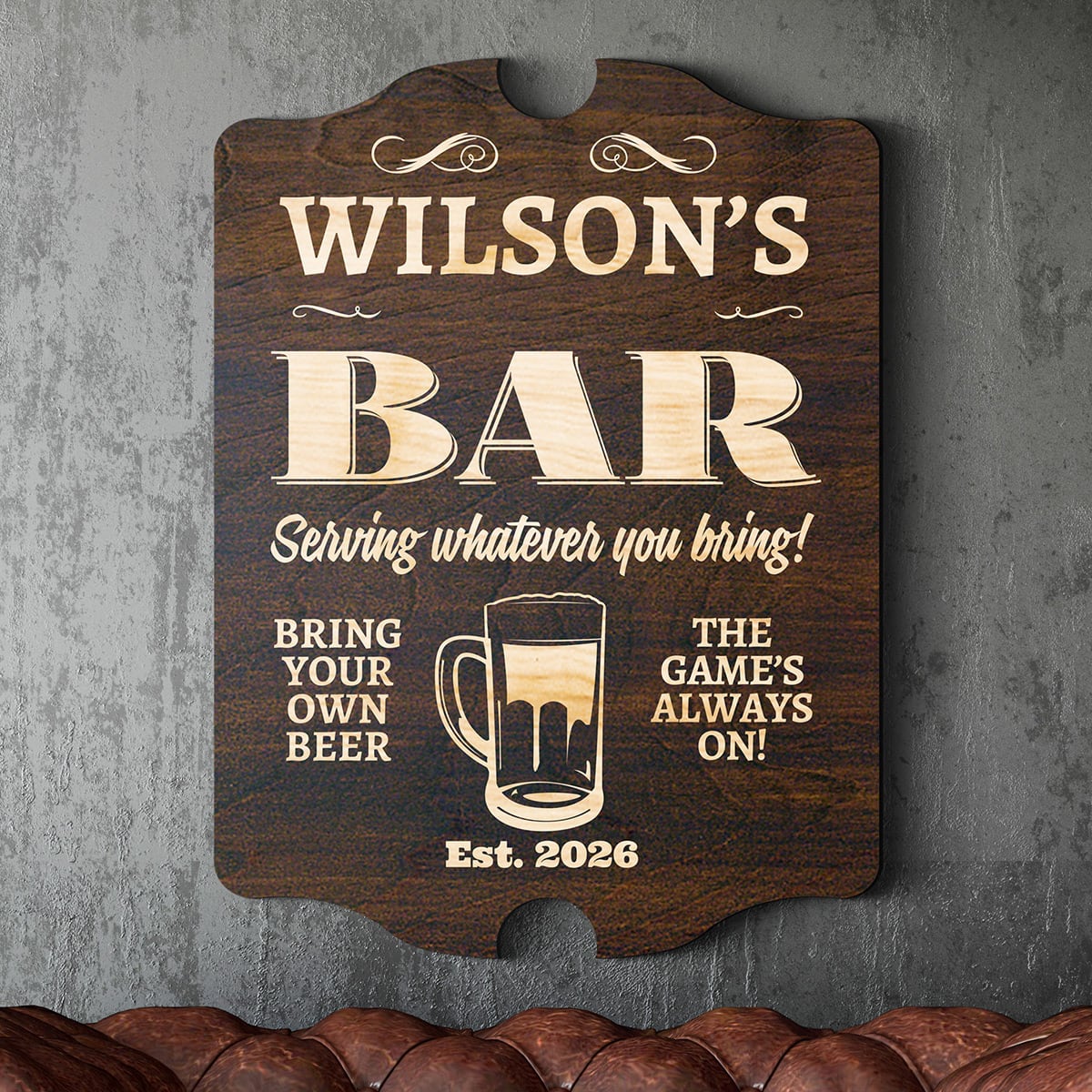 Neighborhood Bar Personalized Sign (Signature Series)