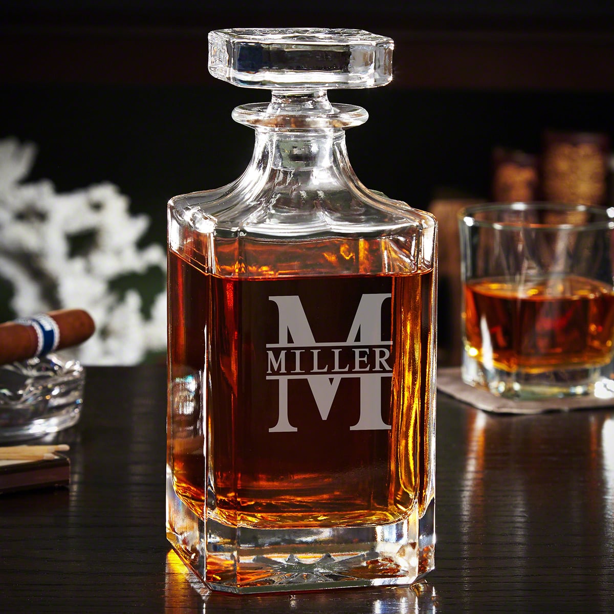 Engraved Scotch Decanter - Set of 5 Groomsmen Decanter Gifts