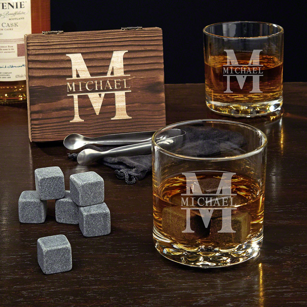Personalized Buckman Whiskey Gift Set