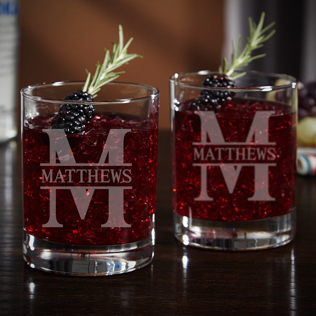 Personalized Cocktail Glasses, Set of 2