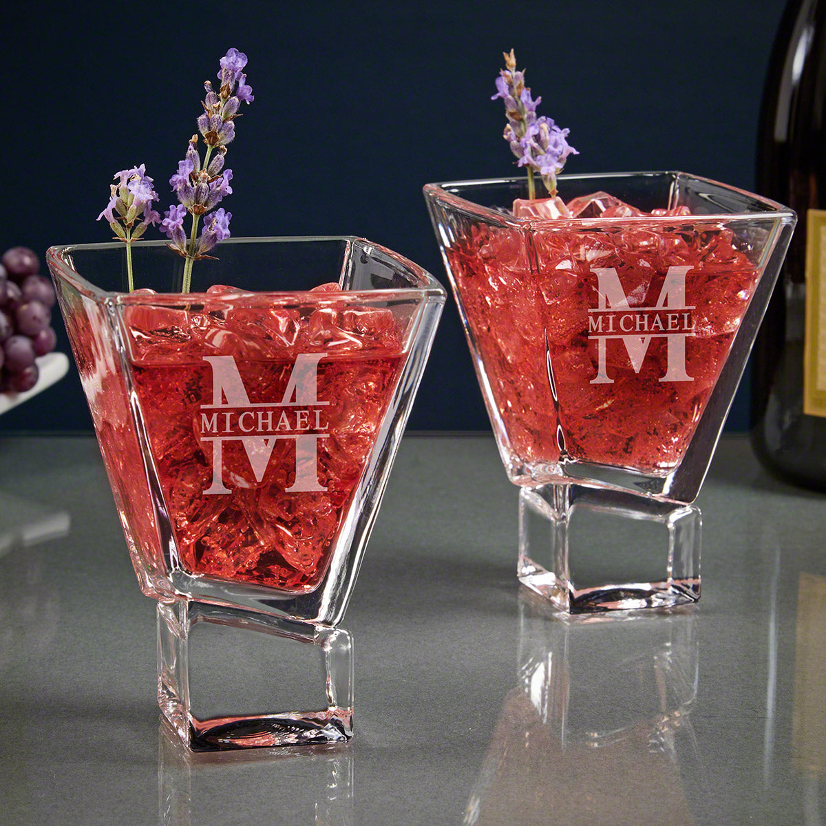 Set of 2 Personalized Cocktail Glasses