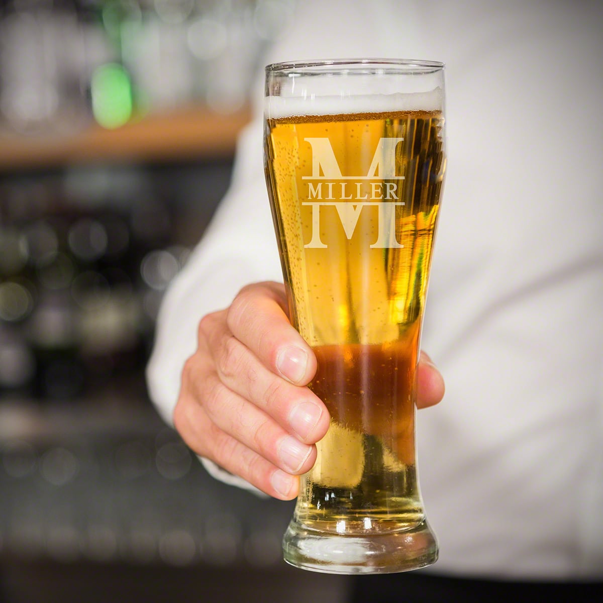 Personalized Pilsner Beer Glass 