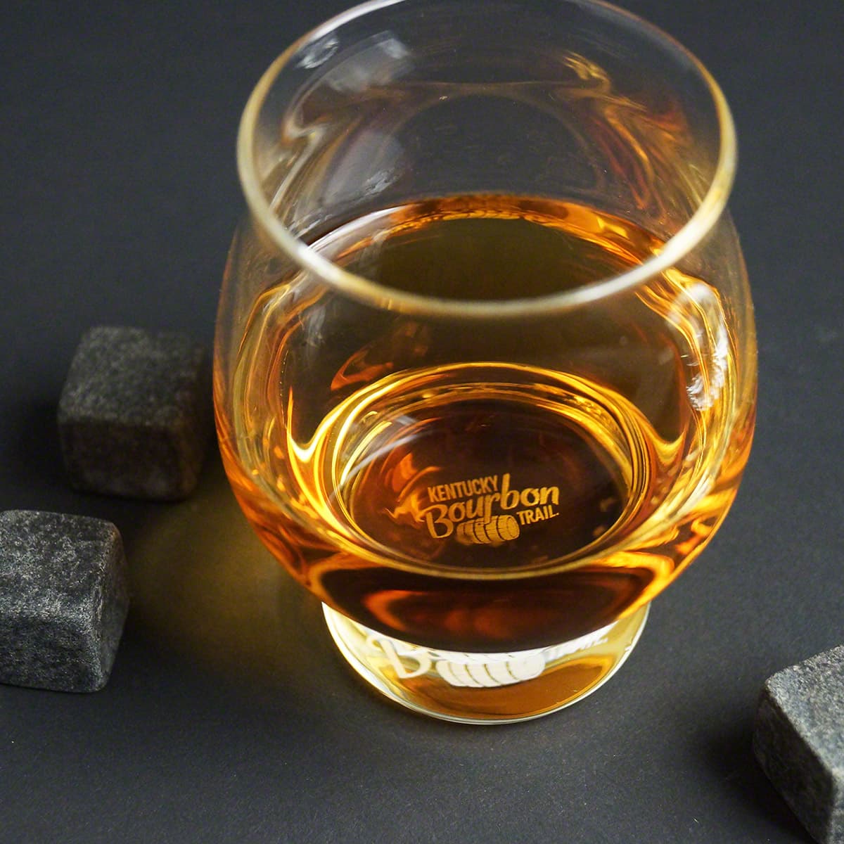 Black Diamond Engraved Bourbon Smoker Kentucky Trail Glass Set - 9pc 
