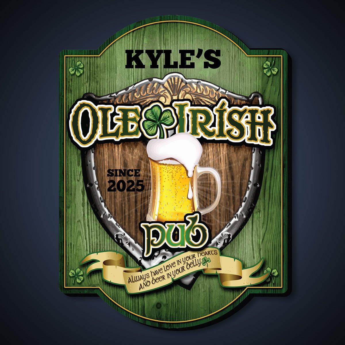 Ole Irish Personalized Pub Sign