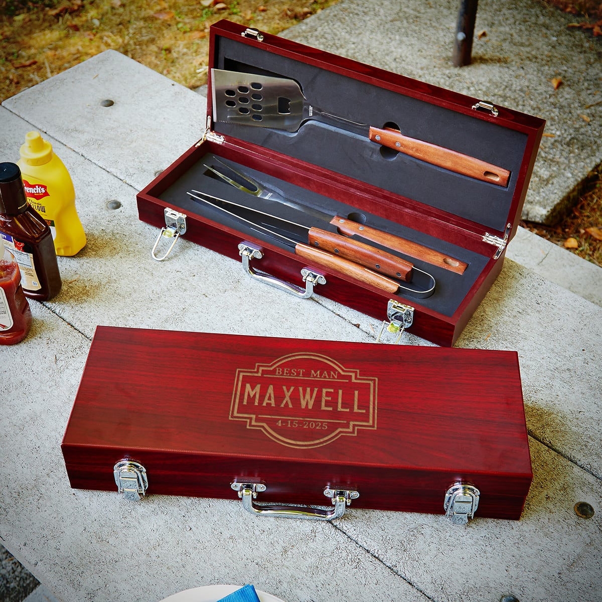 Personalized BBQ Set Gift for Guy