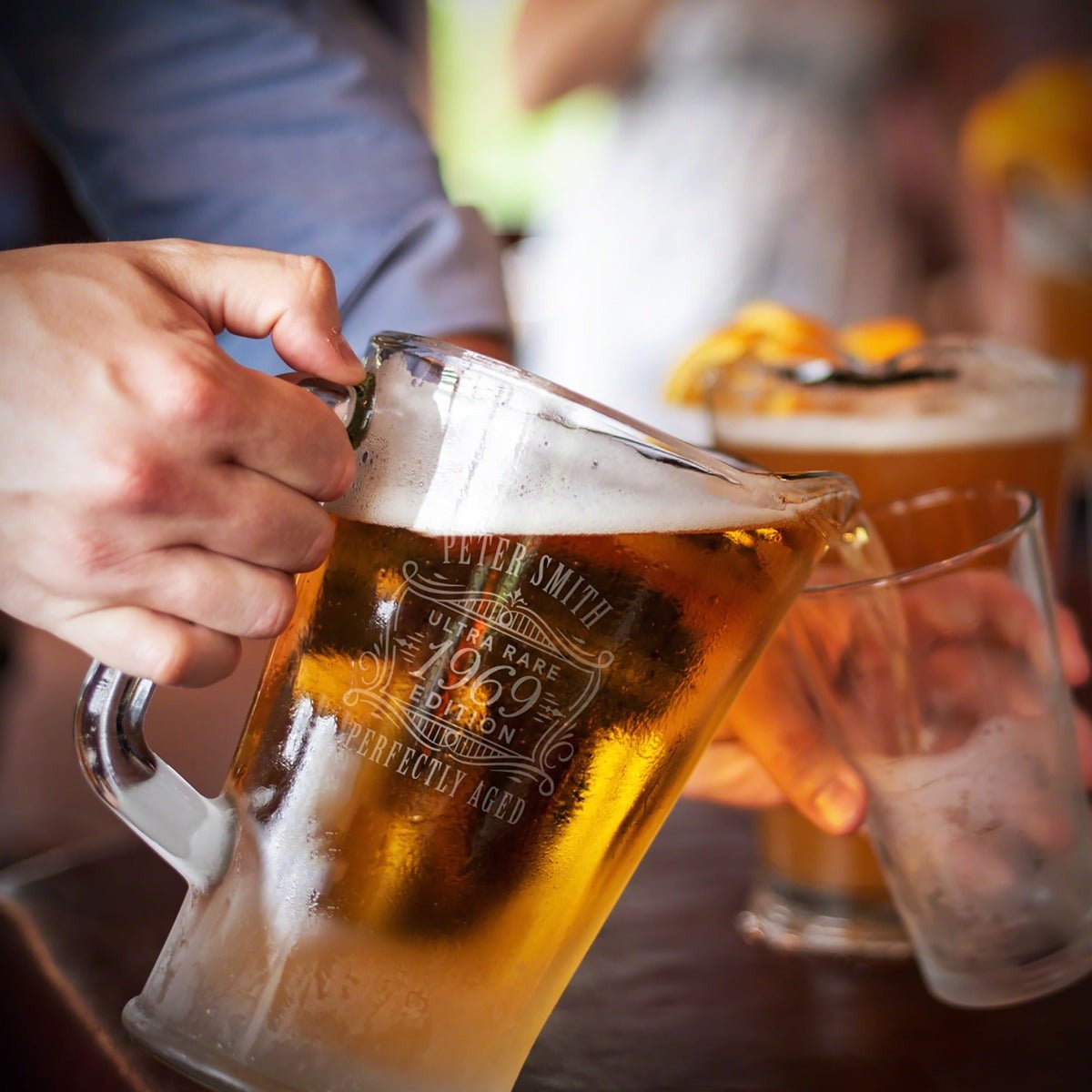 Personalized Beer Pitcher and Glass Set