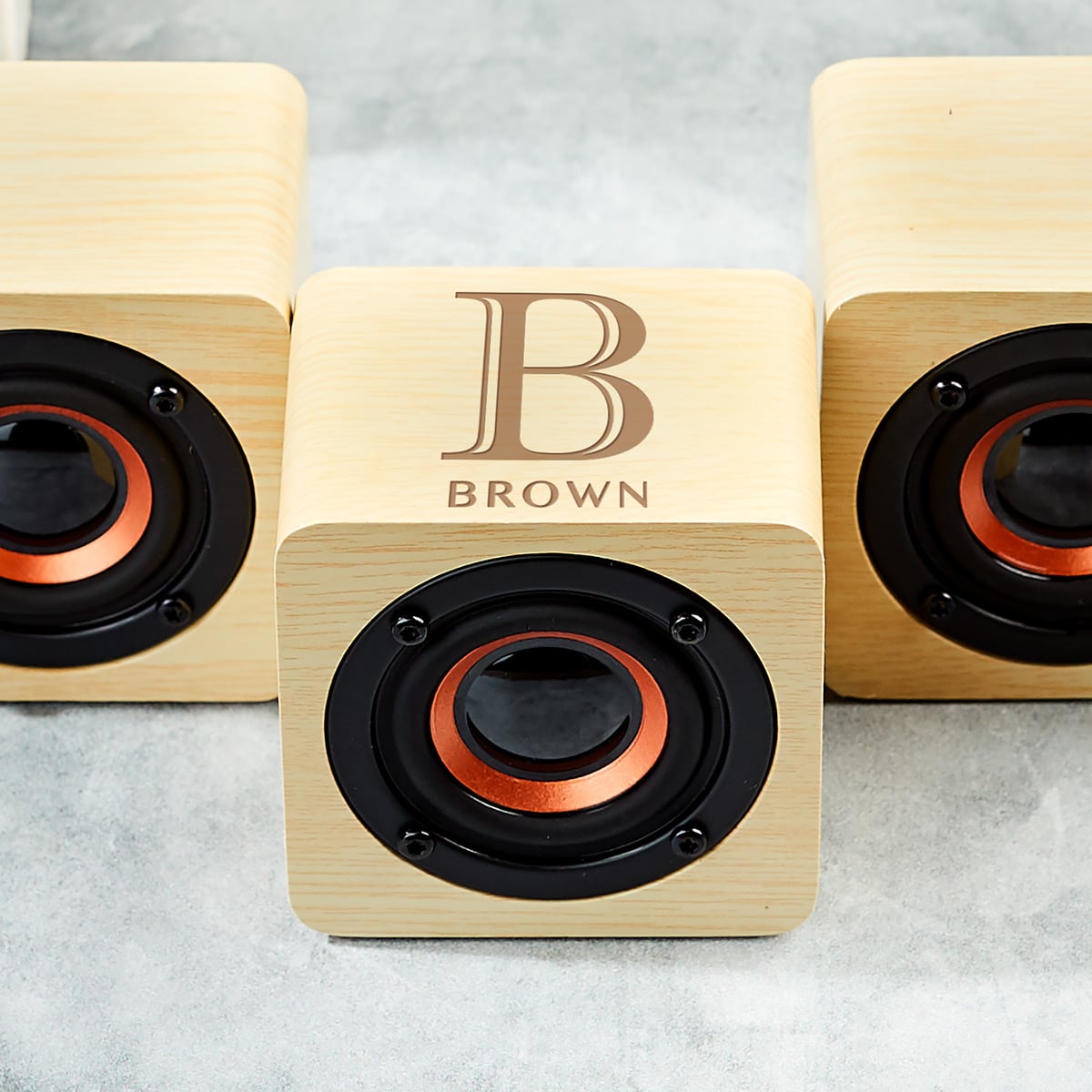 Personalized Bluetooth Speaker with Bamboo