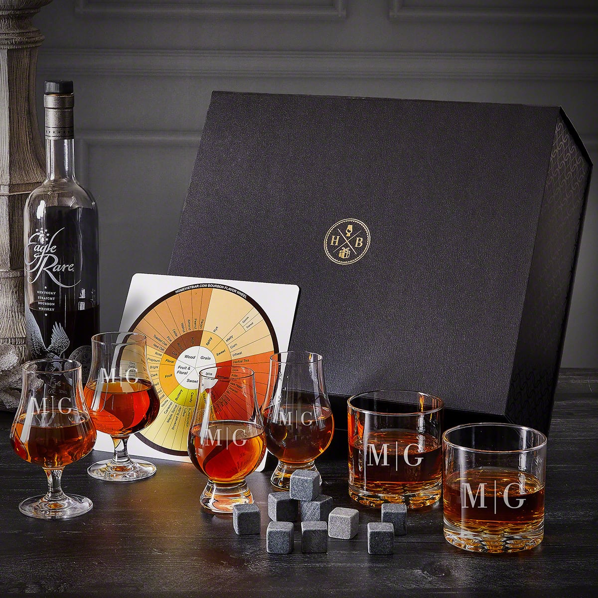 Personalized Bourbon Tasting Kit with Luxury Box - 9pc 