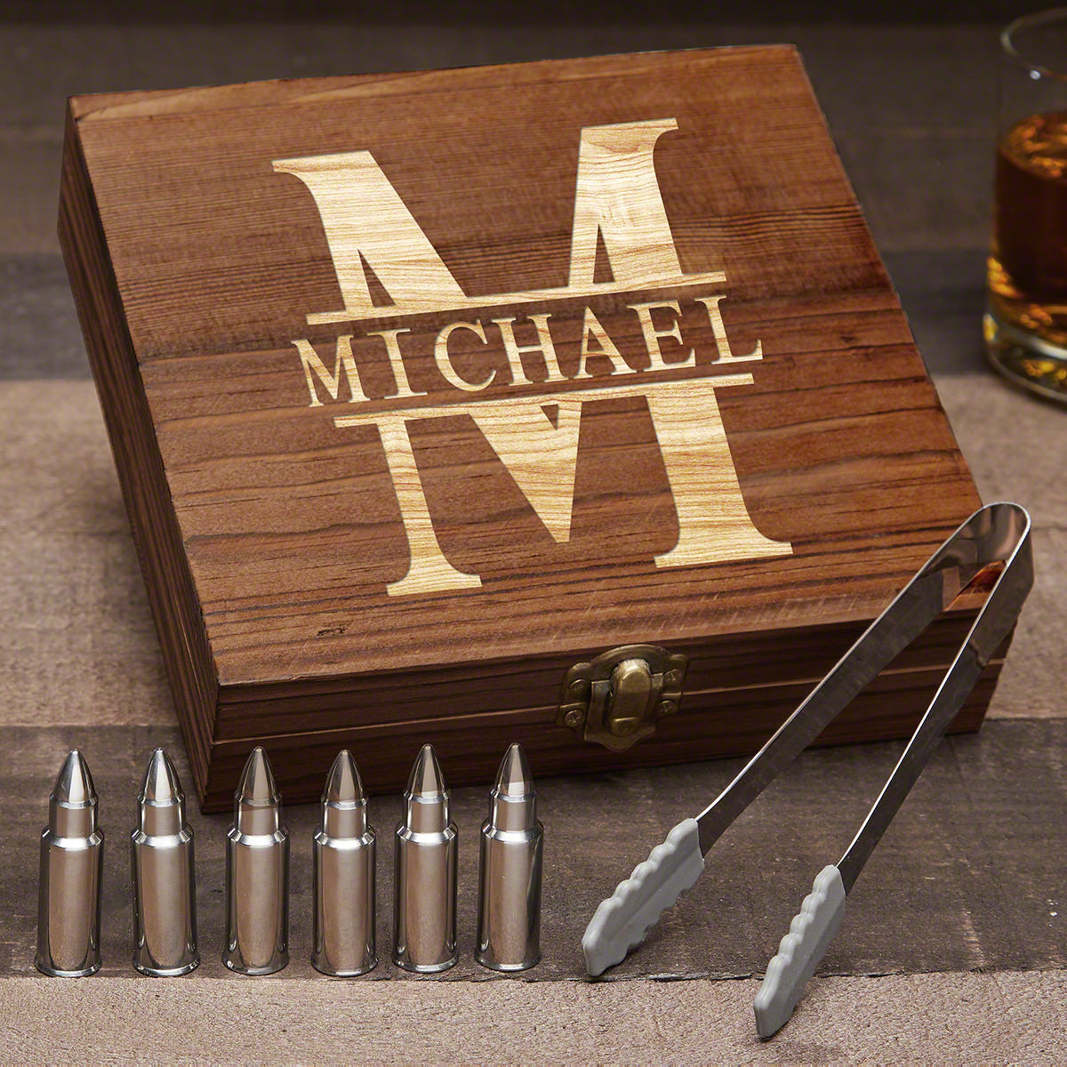 Personalized Bullet Whiskey Stones