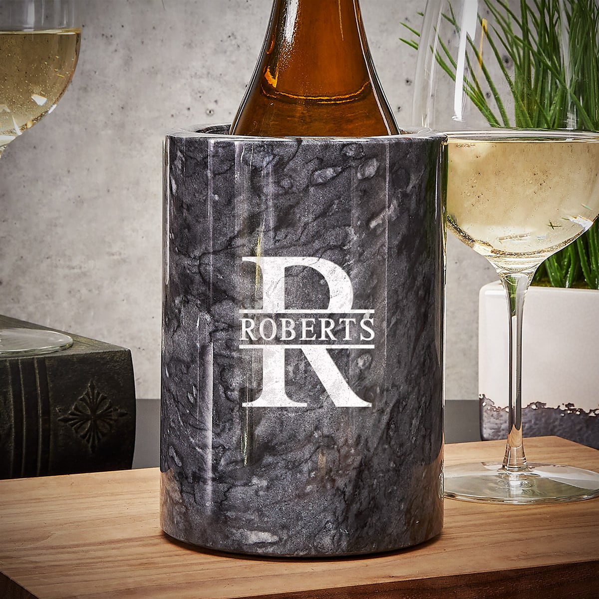 Personalized Marble Wine Chiller