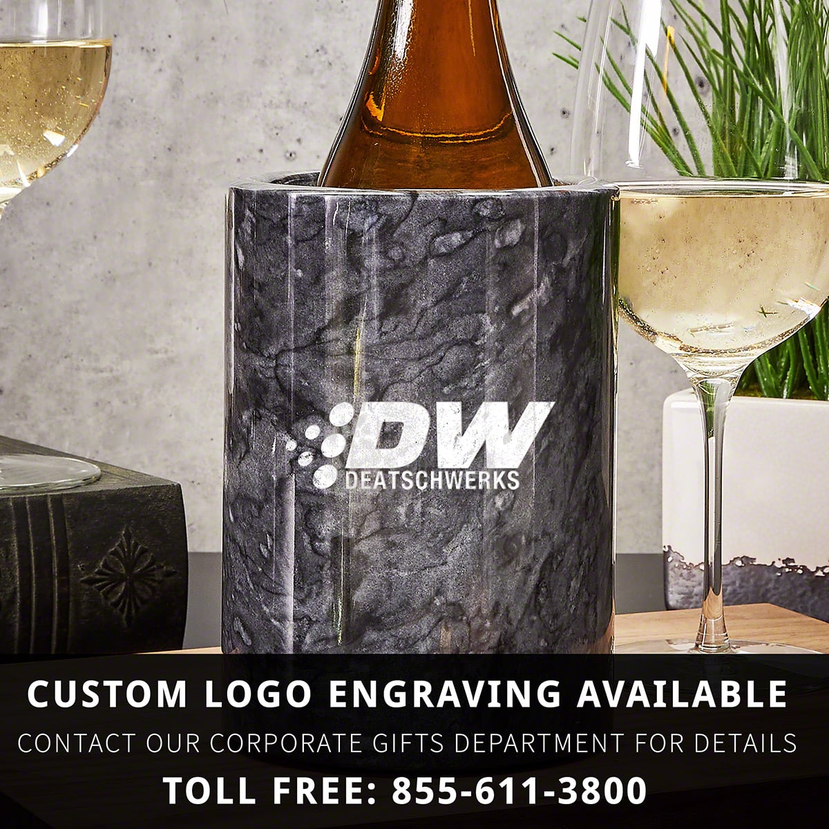 Personalized Marble Wine Chiller