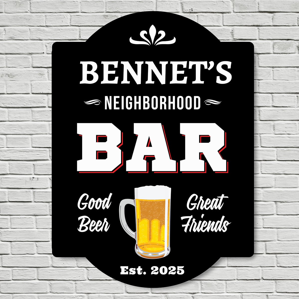Personalized Neighborhood Bar Sign