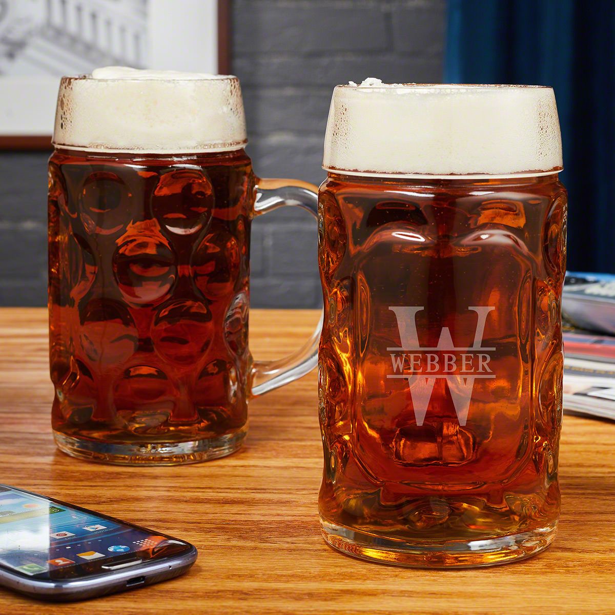 Personalized Oktoberfest Beer Mugs