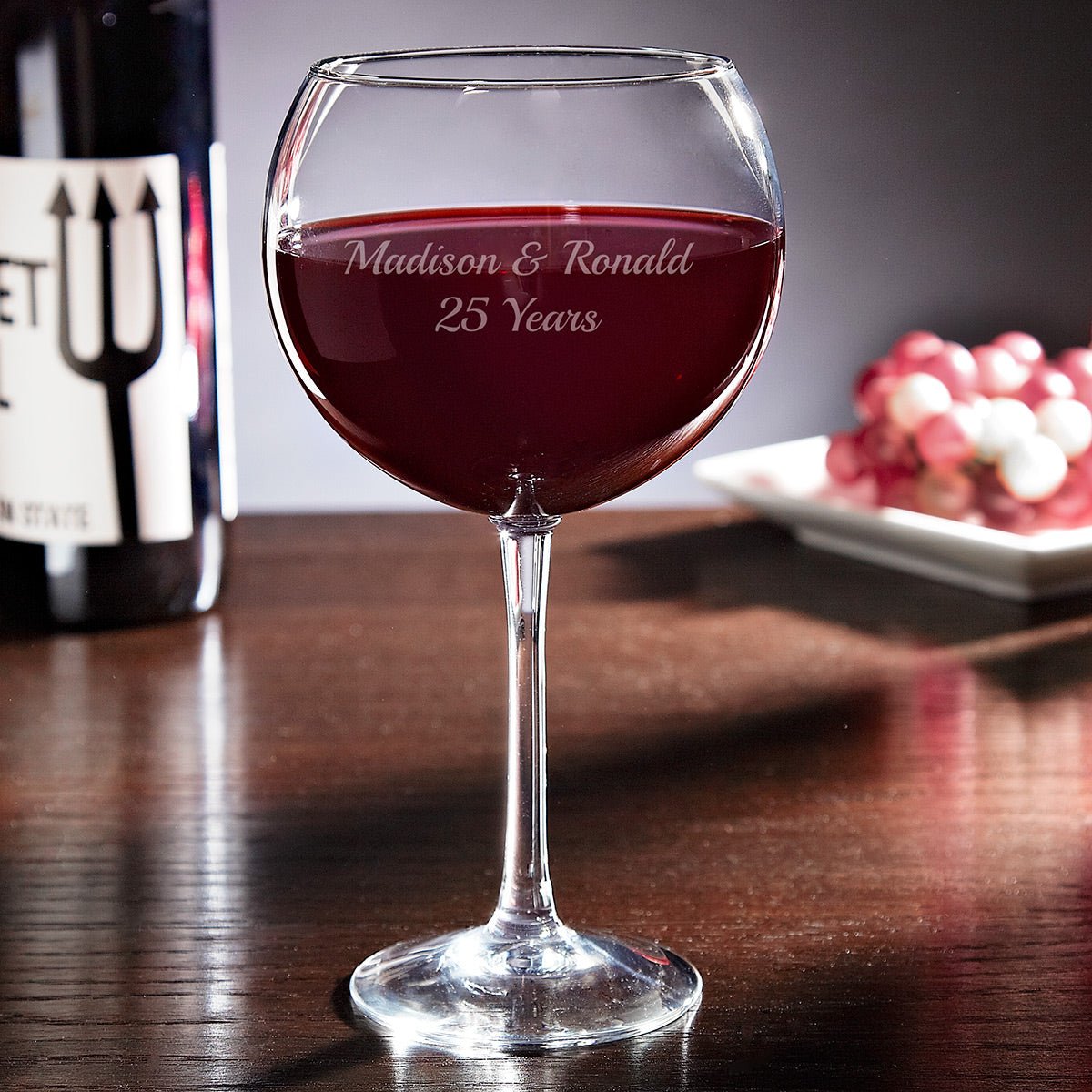 Personalized Red Wine Glass - 17oz