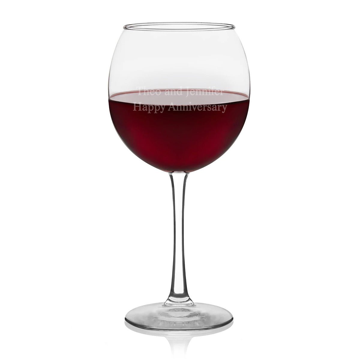 Personalized Red Wine Glass - 17oz