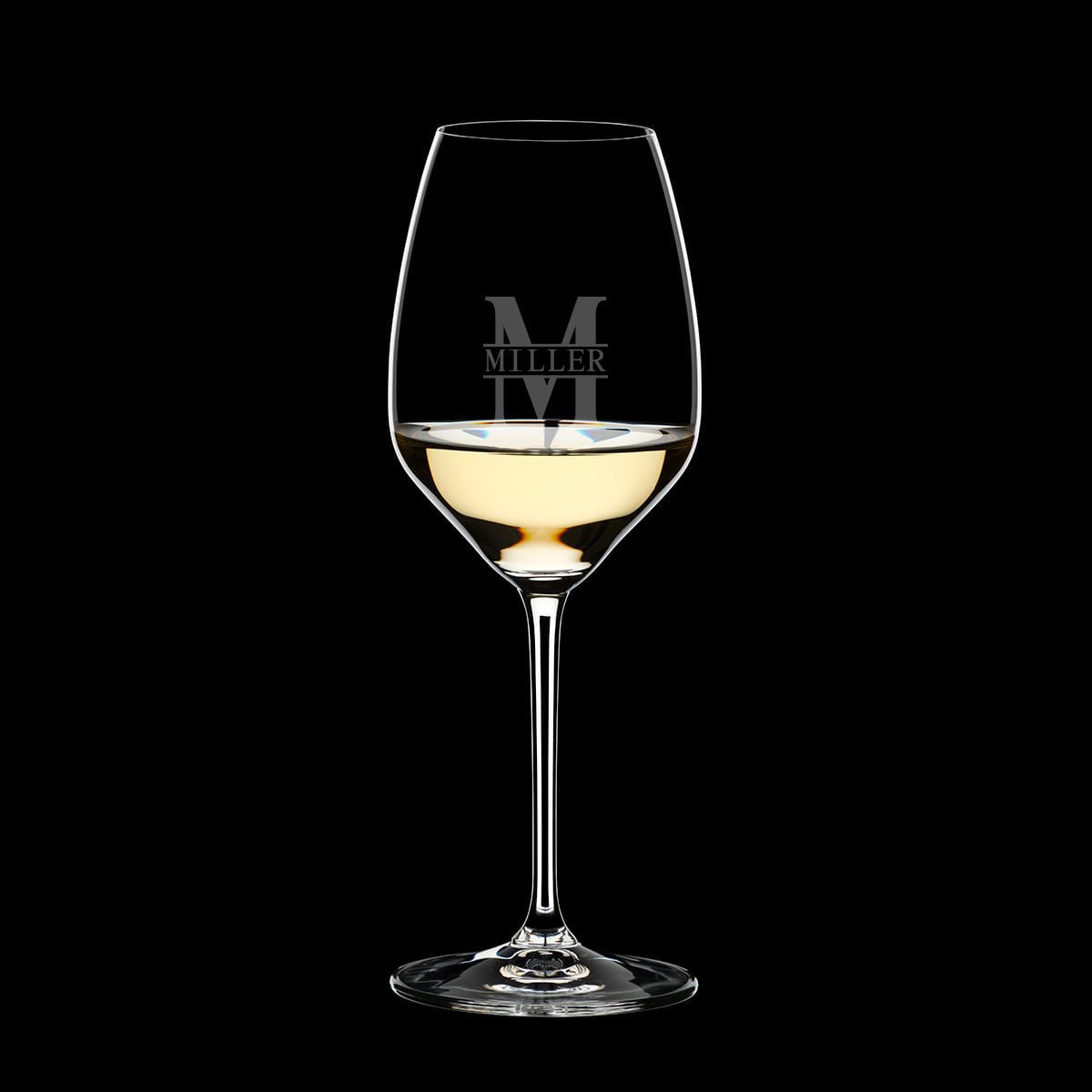 Personalized Riedel Wine Glasses, Riesling/White Wine - Set of 4