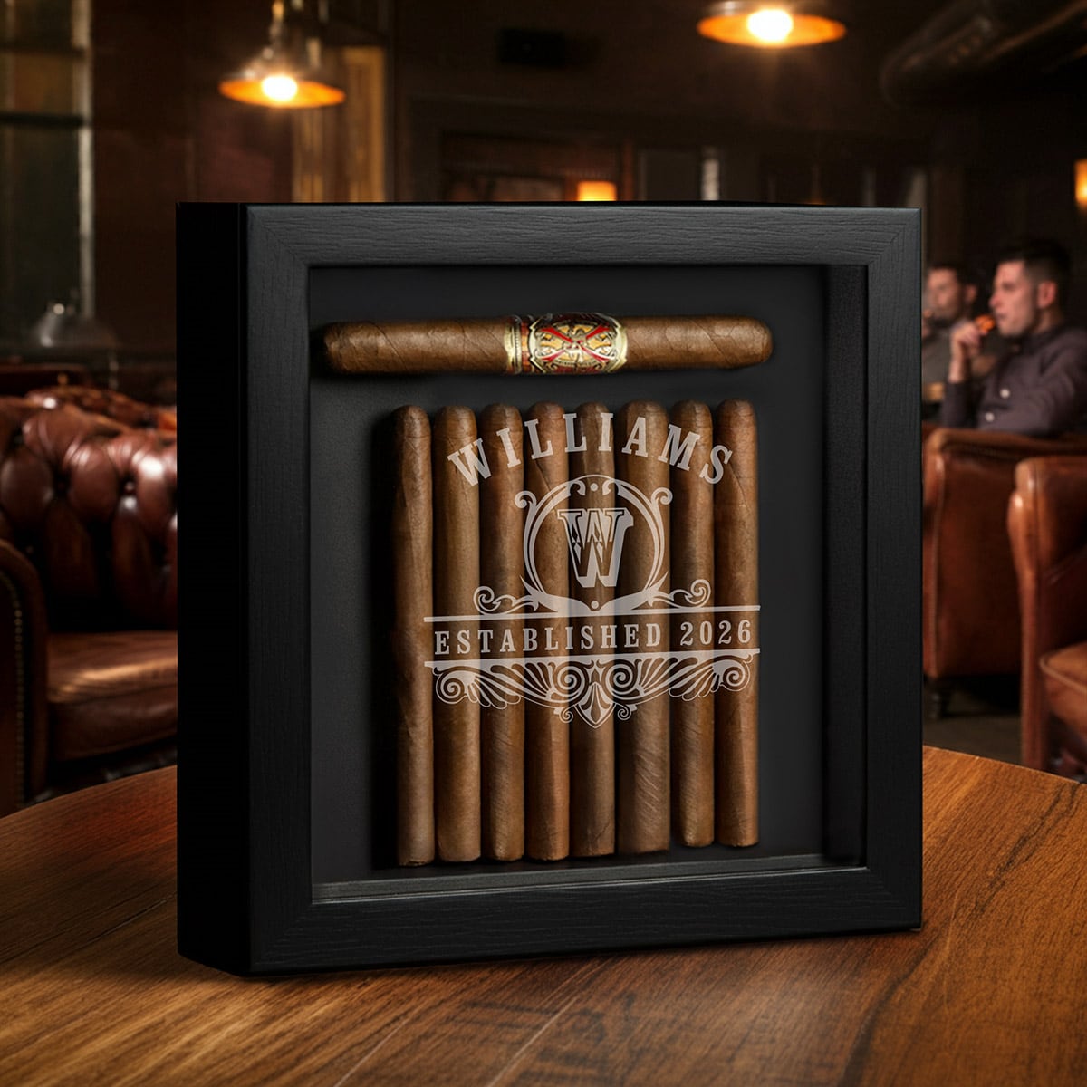 Personalized Shadow Box for Cigar Bands